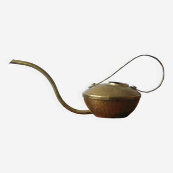 Hammered Brass Watering Can from VEB Kunstschmiede Neuruppin, Germany, 1960s