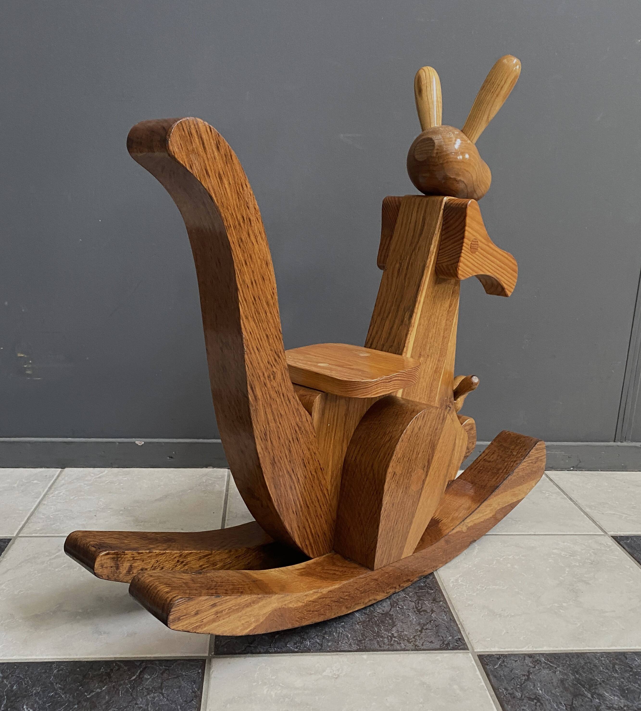wood Kangaroo (rocking horse)