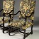 Ensemble de 2 fauteuils Os de Mouton