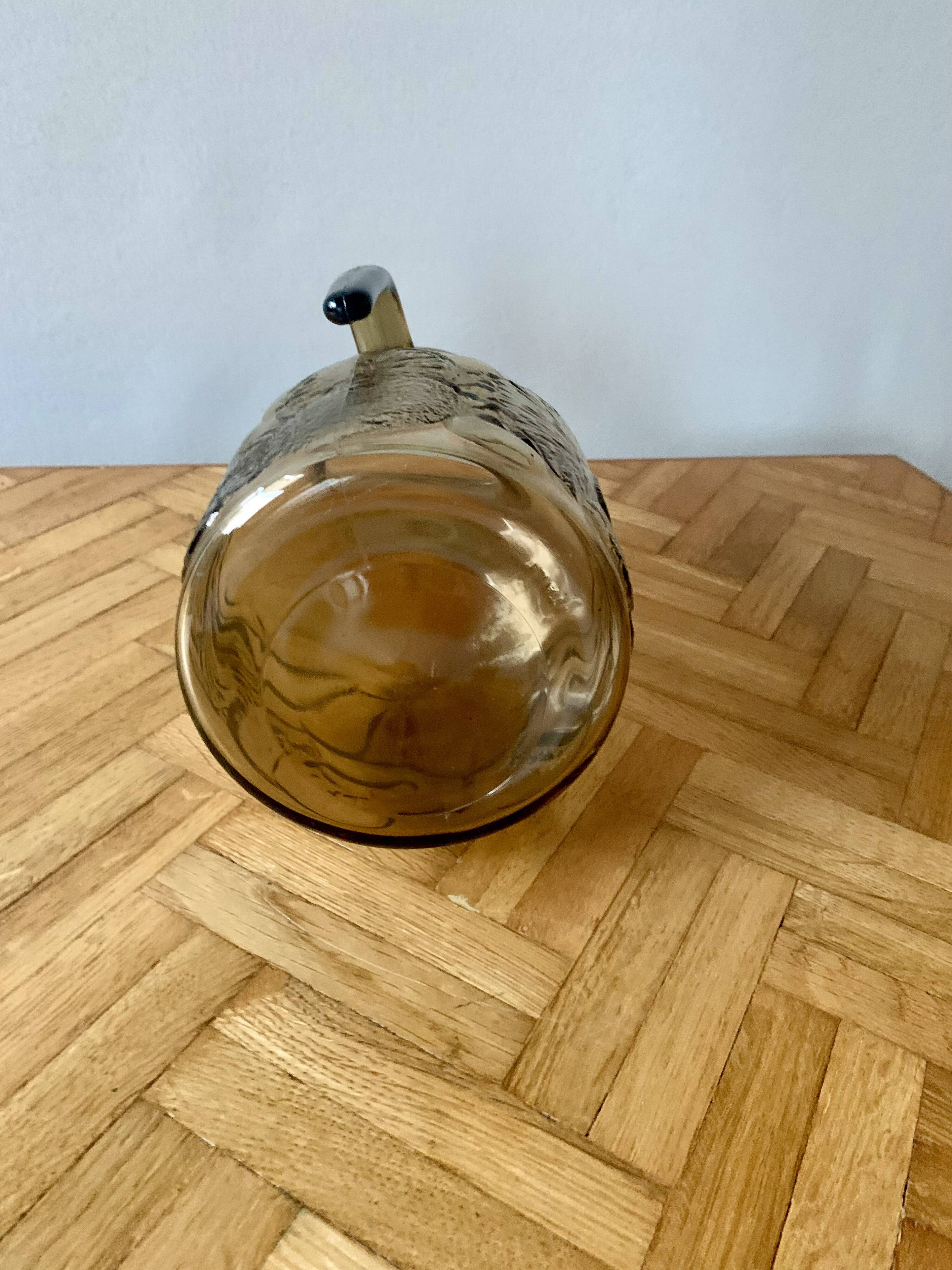 Vintage smoked glass lemonade set - vemam - made in italy