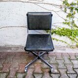 Swivel office chair on wheels 70s