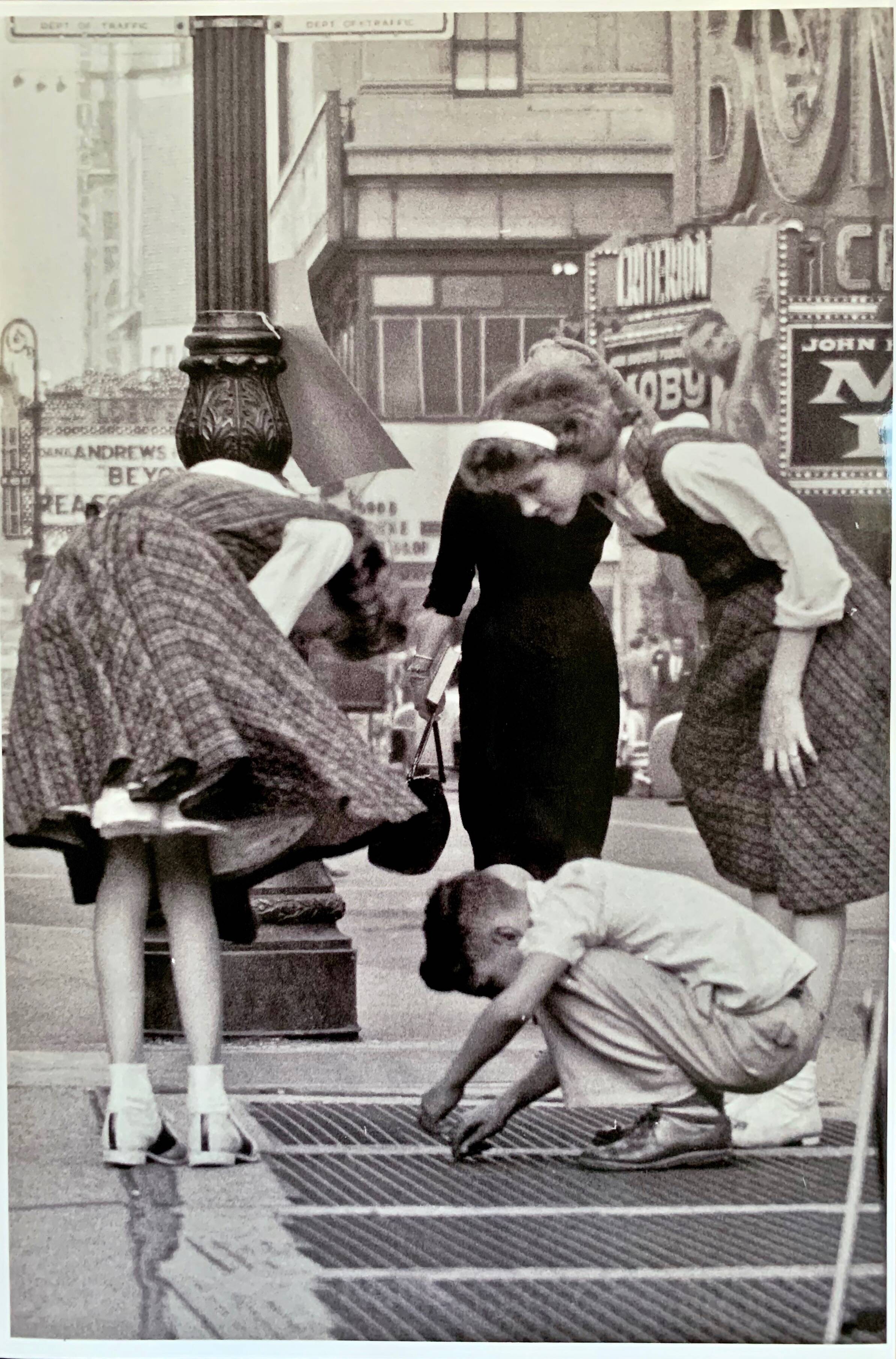 Times Square in the late 1950s Authentic scene of New York