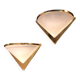 Paire d'appliques art deco dorées