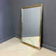 Vintage brass mirror by Belgochrom, 1970s