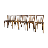 6 vintage baumann bistro chairs