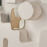 Miroir forme D en laiton - Miroir mural, salle de bain, décoration