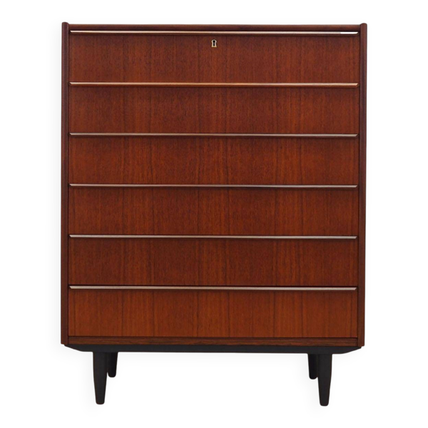 Commode en teck, design danois, années 1970, fabriquée au Danemark