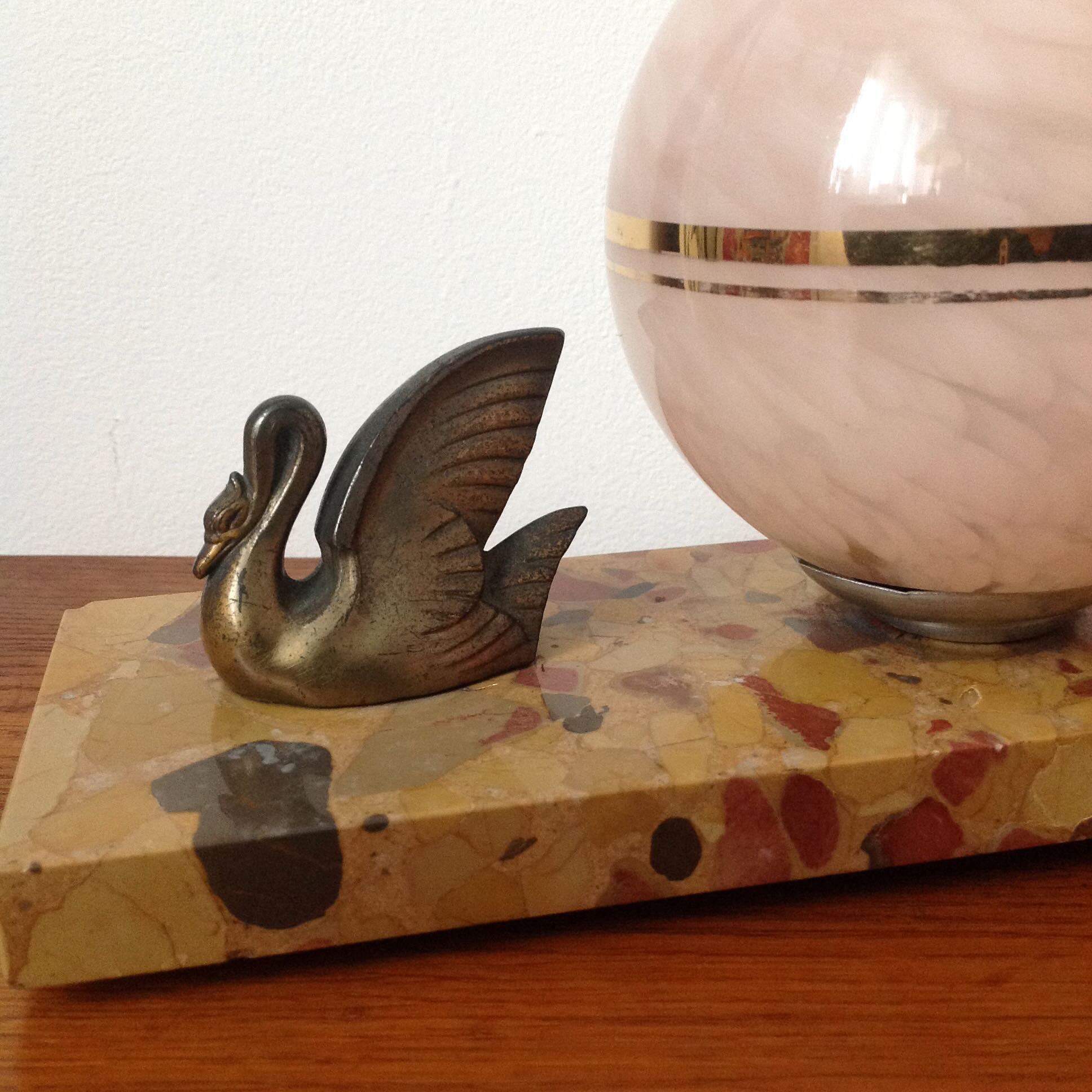 Art Deco bedside lamp