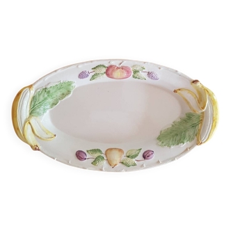 Grand plat barbotine