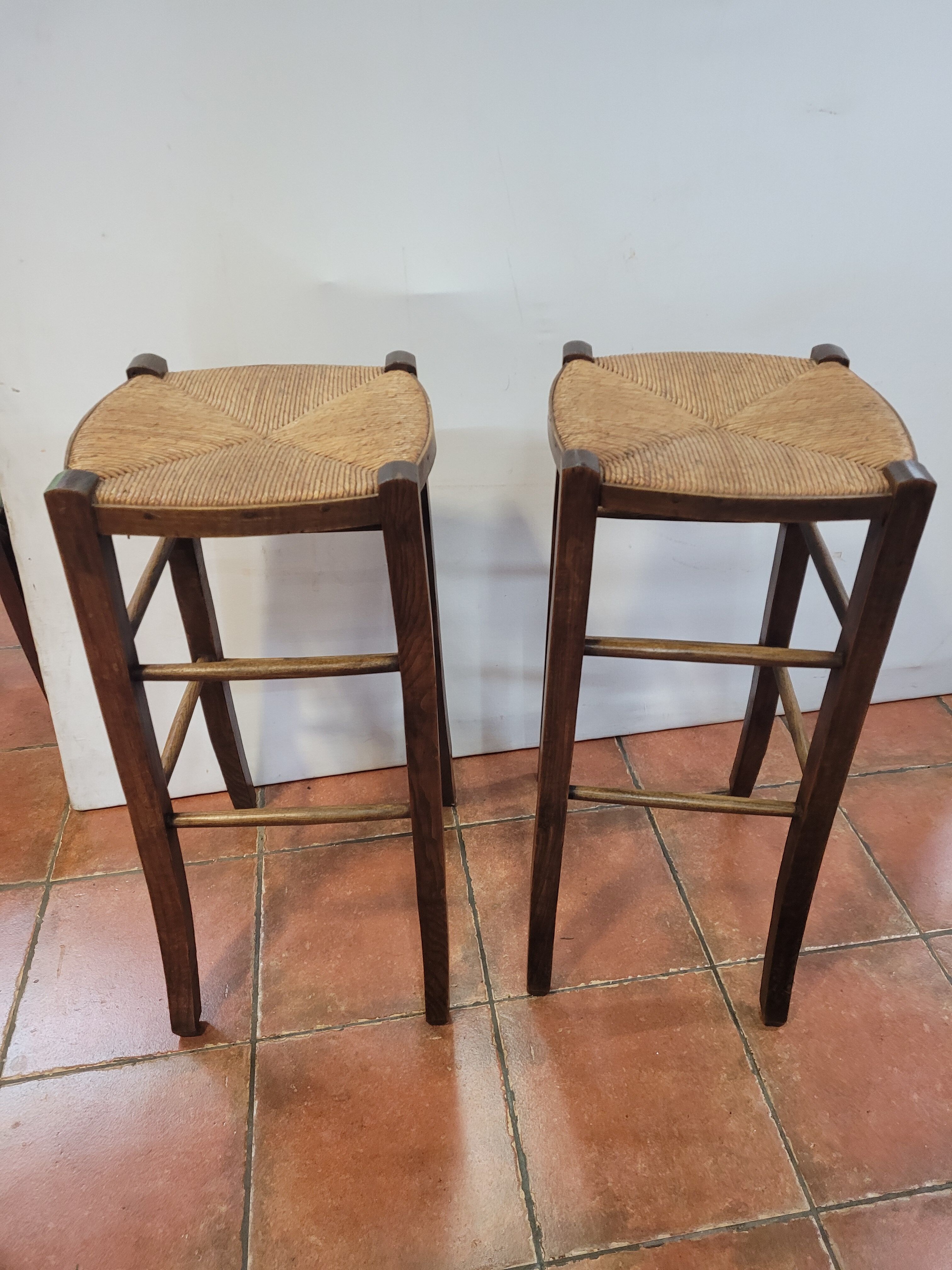 Pair of antique bar stools