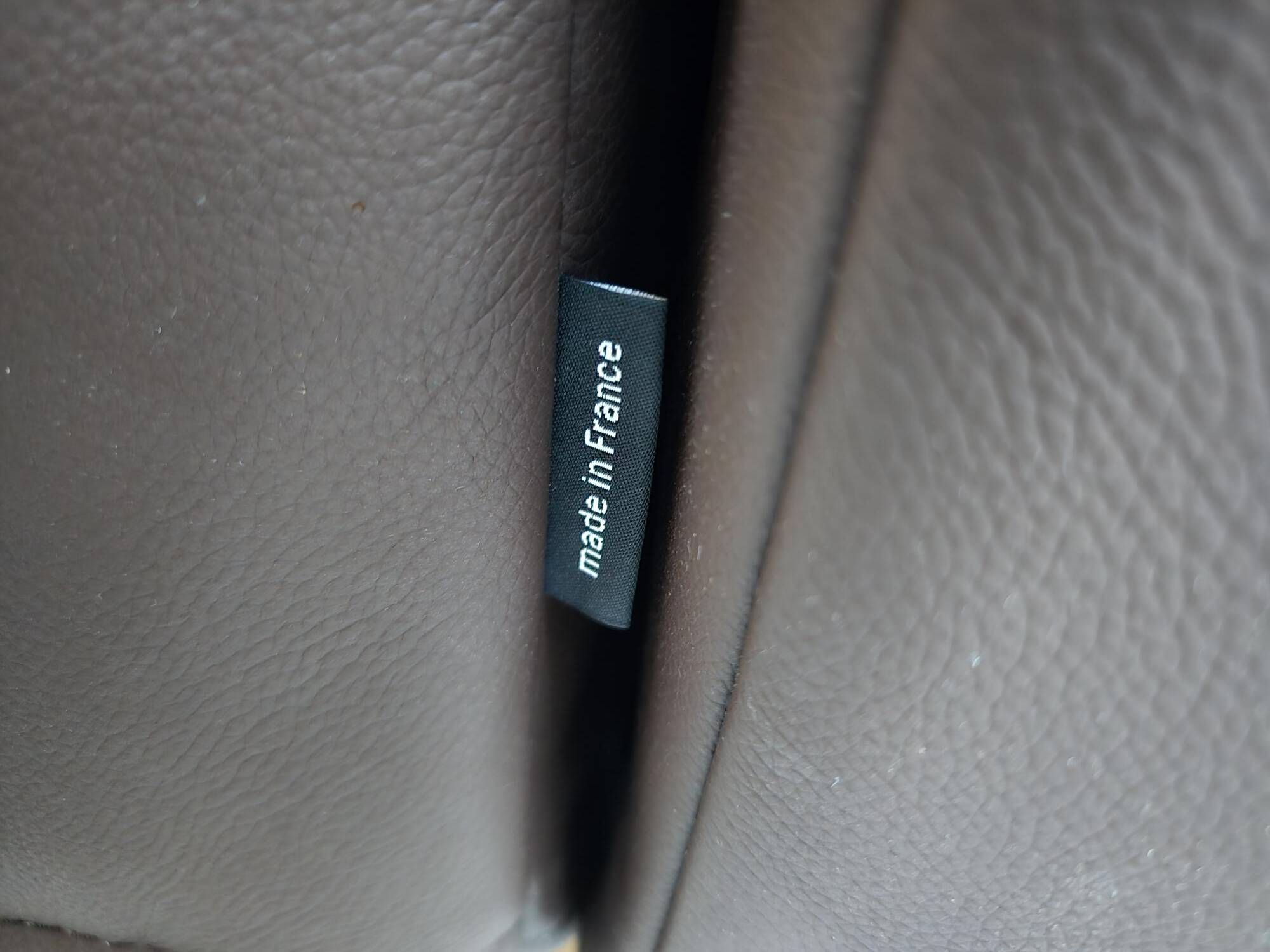 Cinna Mourgue Pascal 3-seater brown leather sofa