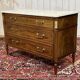 Louis XVI commode in mahogany with a marble top from the 1950s.