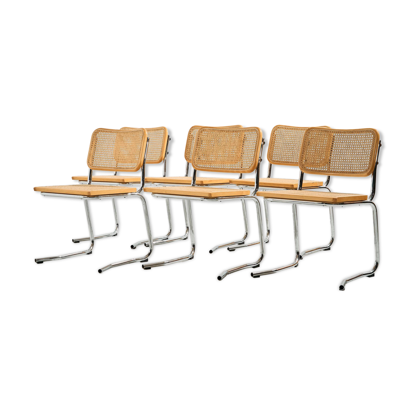 MK10525 Italian tubular chair, Set of 6
