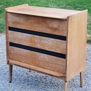 Vintage Gérard Guermonprez chest of drawers with 3 compass feet from the 50s
