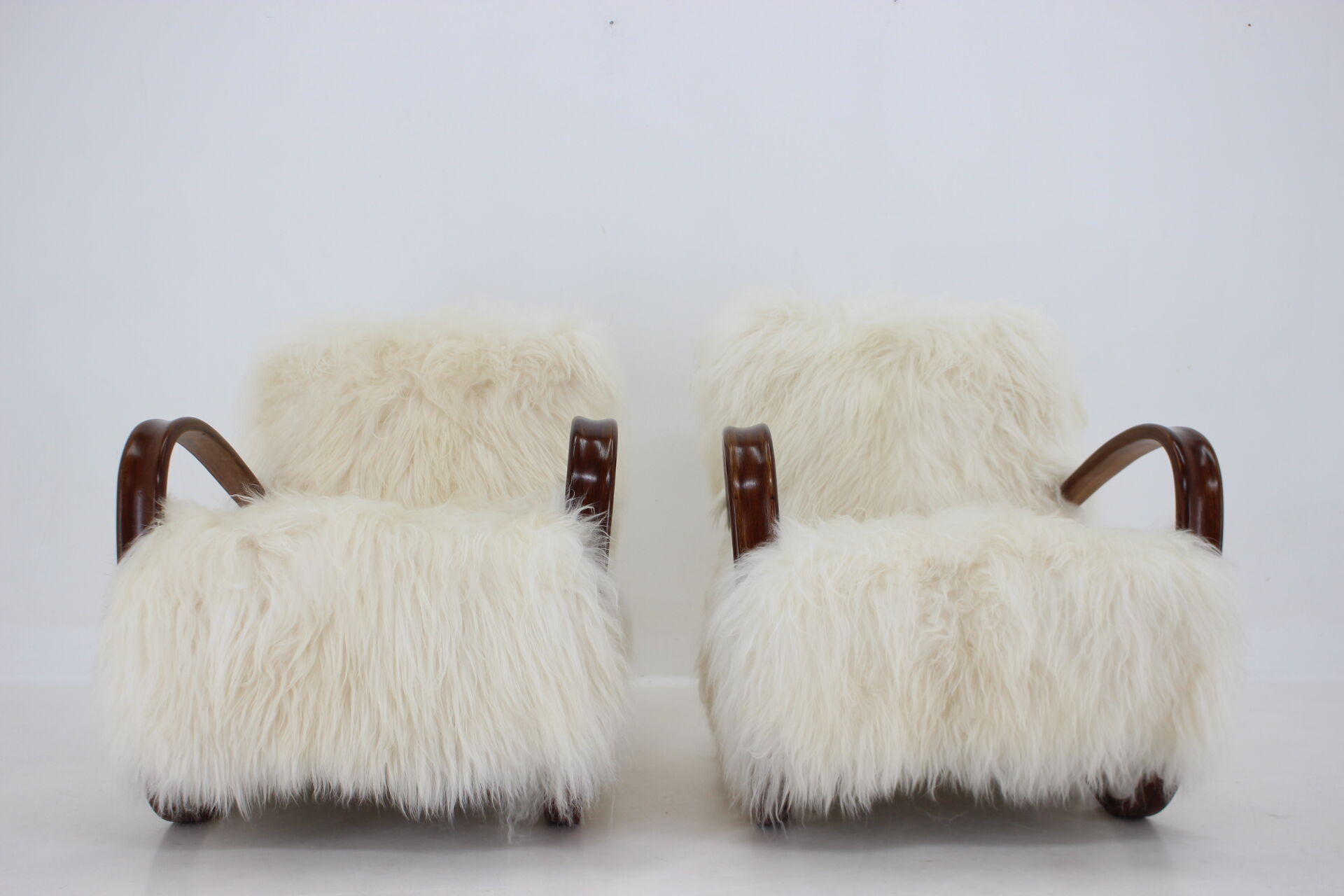 Pair of Armchairs by Jindrich Halabala H-269, Czechoslovakia, 1930s