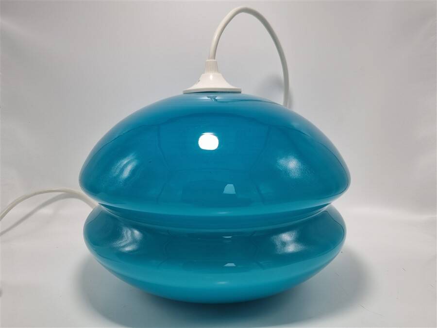 Blue vintage pendant light