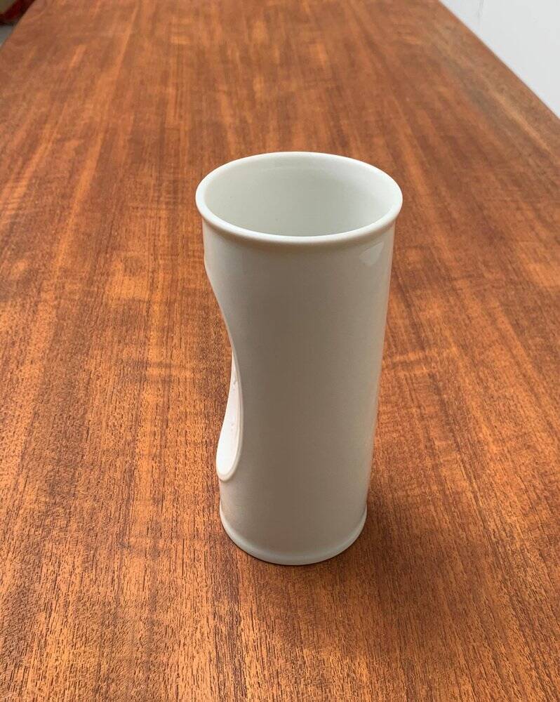White porcelain vase from mid-century by Bjørn Wiinblad for Rosenthal.