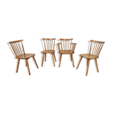 4 Vintage Scandinavian Hiller chairs, 60s
