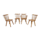 4 Vintage Scandinavian Hiller chairs, 60s