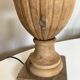 Classic neo-classic wooden baluster lamp in washed XL wood
