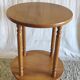Table d'appoint ronde en bois massif - mid.XXeme