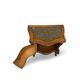 serpentine nightstands in walnut Art Deco