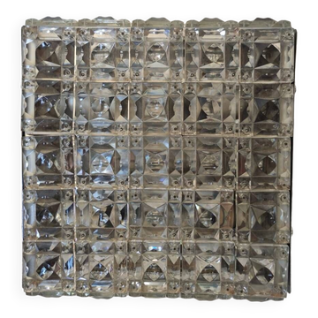 Mid century modernist rare kinkeldy square flush mount light
