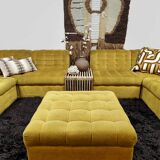 Canapé modulaire vintage XXL Laauser « jaune doux »