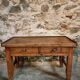 Antique French side table from the 19th century in cherry and oak – circa 1870