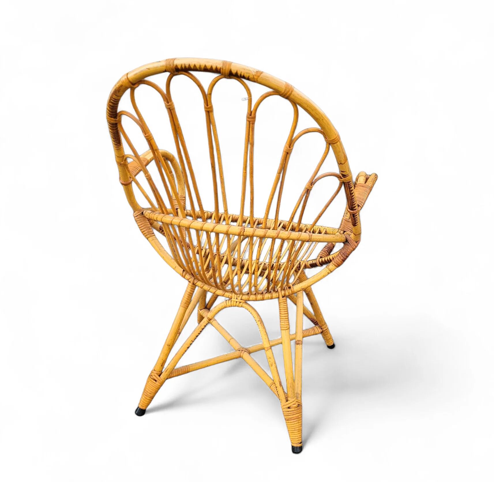 2 x Rohe Noordwolde rattan chairs / Dirk van Sliedregt / 1960s