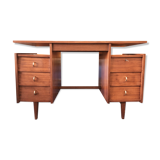 Mahogany writing desk 6 drawers 1960