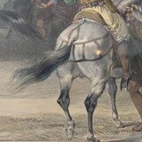 Old orientalist painting, Sebastia, after David Roberts 20th century