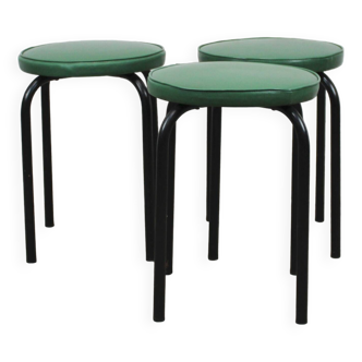 Set of 3 TR3 stools attributed to Pierre Guariche for Meurop 1960s