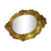 Miroir doré biseauté 39x53cm