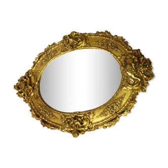 Miroir doré biseauté 39x53cm