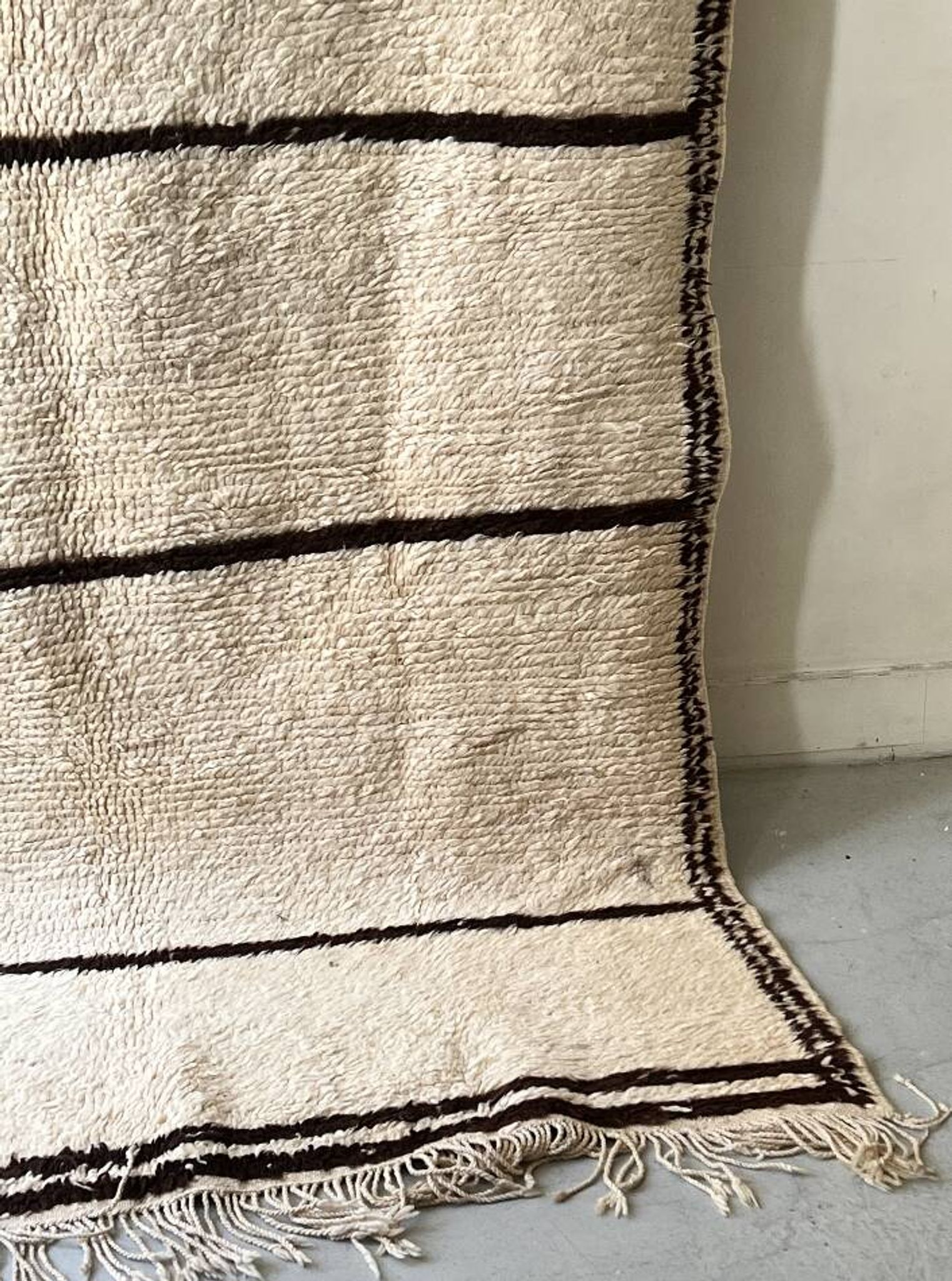 Grand tapis berbere vintage 100% laine vierge