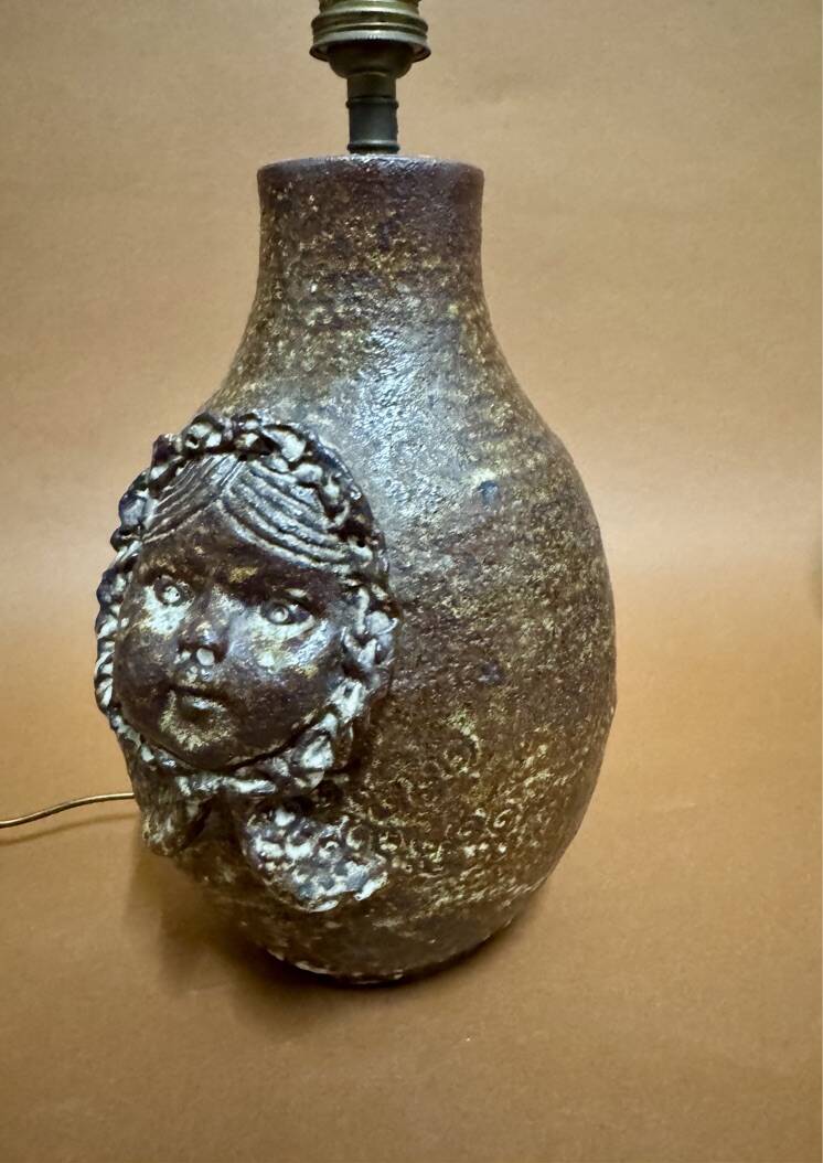 French ceramic lamp by Joël Baudouin
