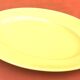 1950s yellow glazed ceramic serving dish