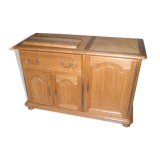 Hifi TV unit in solid blond oak