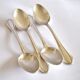 SFAM set of 4 Art Deco silver-plated teaspoons in Printania style