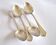 SFAM set of 4 Art Deco silver-plated teaspoons in Printania style
