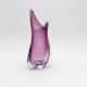 Murano Sommerso Vase Sculptural Organic Amethyst