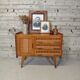 Buffet vintage bois et rotin