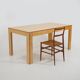 Maple table with extendable top, 1970s