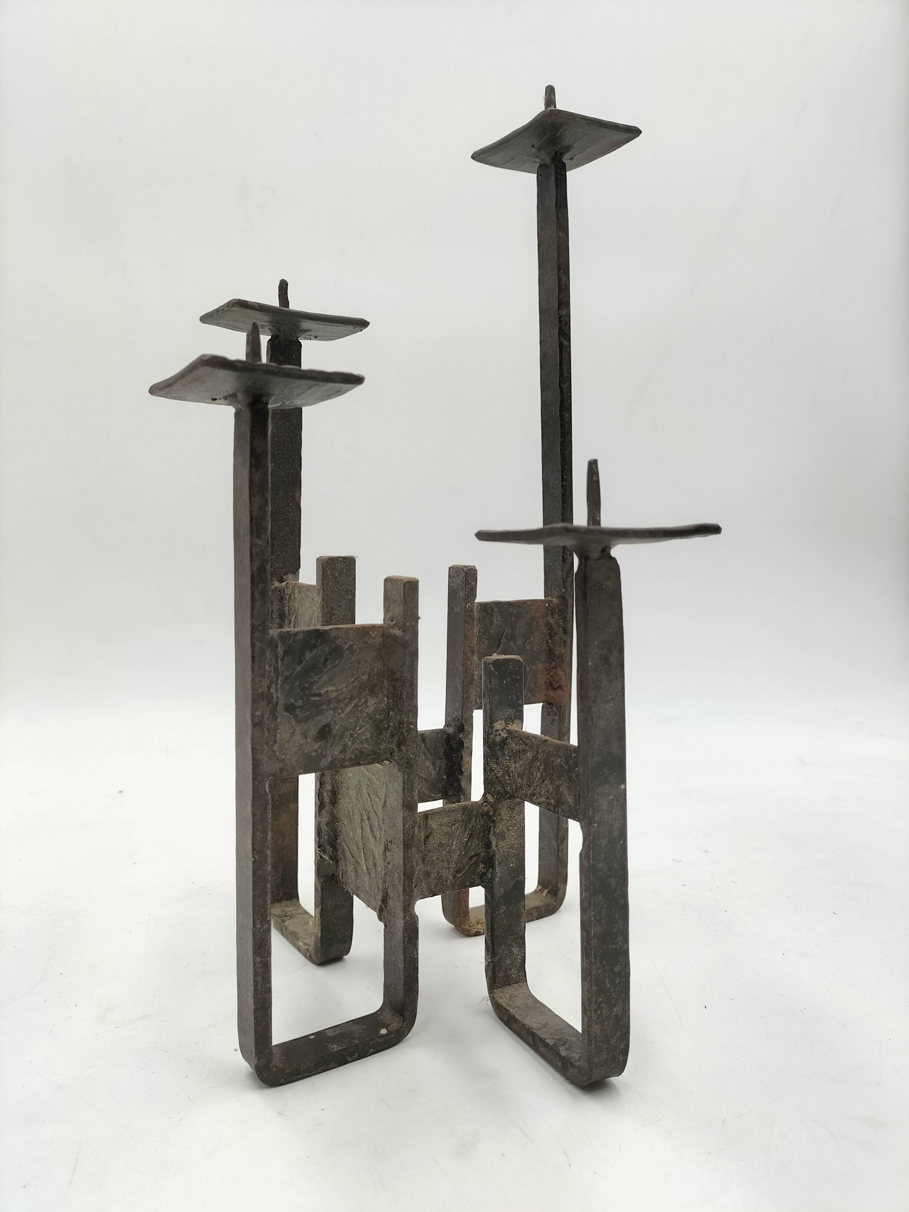 Brutalist candle holder