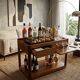 Angelo Mangiarotti for Molteni 4D Series solid wood Bar Cart 1970s