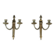 Pair of Louis XVI style bronze wall sconces