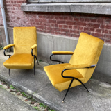 Pair of armchairs 50 60s