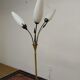 Italian brass and opaline lamppost 60s