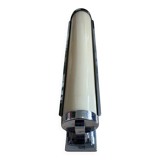 Big chrome Bauhaus / functionalist wall lamp with lampshade - 1930s